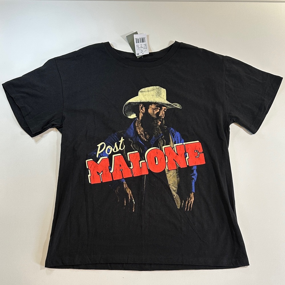 Post Malone Black Graphic Tee NWT Size L